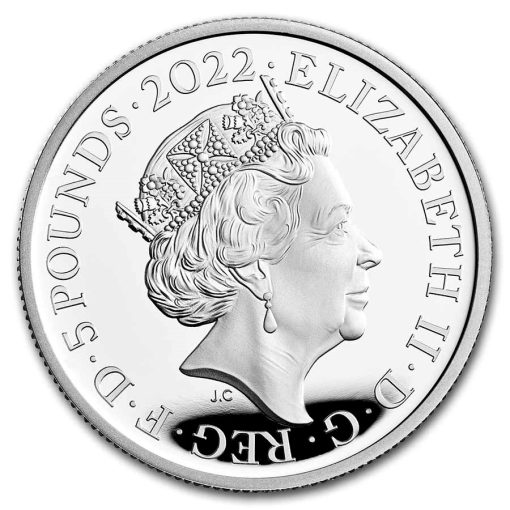 2022 (New) Great Britain The Royal Tudor The Lion of England Silver 2 oz Proof Coin - Image 3