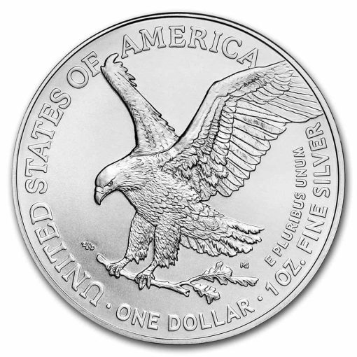 2021年 (新品) アメリカ「イーグル・ウオーキング リバティ」純銀 1オンス 銀貨 PCGS MS70 (ファーストストライク、黒ラベル)【2型】 - 画像 (4)