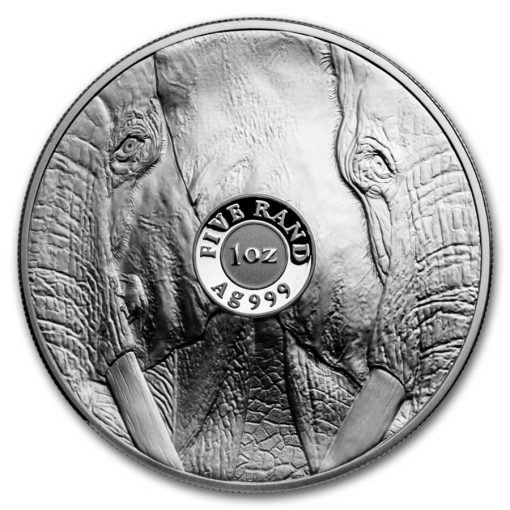 2024 (New) South Africa Big Five Elephant Silver 1 oz Proof Coin【2 Coin Set】 - Image 4