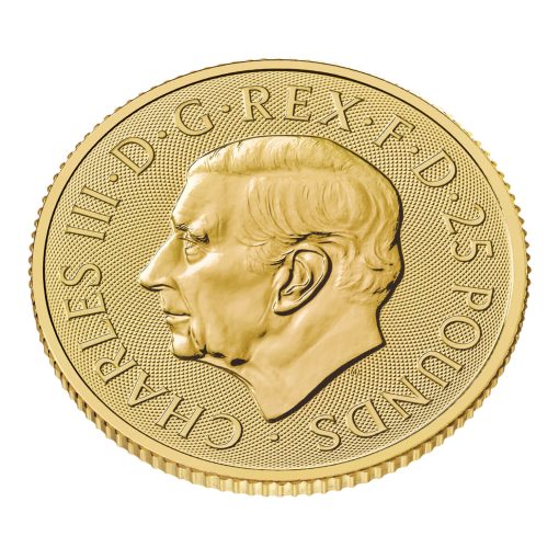 2025年 (新品) イギリス「ロイヤルチューダービースト・リッチモンドのグレイハウンド」純金 1/4オンス 金貨 - 画像 (4)