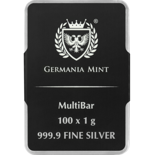 (新品) ポーランド ゲルマニア 純銀 1グラム マルチバー【100枚】 - 画像 (4)