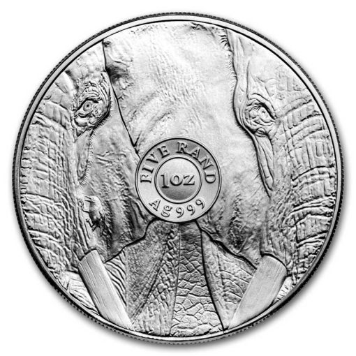 2024 (New) South Africa Big Five Elephant Silver 1 oz Proof Coin【2 Coin Set】 - Image 5