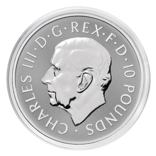 2025 (New) Great Britain The Royal Tudor Beasts Greyhound of Richmond Silver 10 oz Coin - Image 6