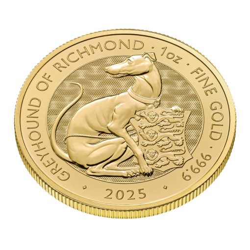 2025 (New) Great Britain The Royal Tudor Beast Greyhound of Richmond Gold 1 oz Coin - Image 3