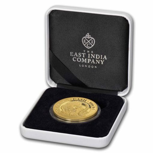 2024 (New) St. Helena Wildlife Snow Leopard Gold 1 oz Proof Coin