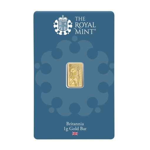 (新品) イギリス「ブリタニア」純金 1グラム バー (CertiCard®)