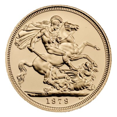 1979 (New) Great Britain Sovereign Elizabeth II 91.67％ Gold Proof Coin