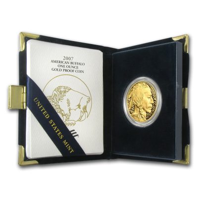 2007年 (新品) アメリカ「バッファロー」純金 1オンス プルーフ 金貨