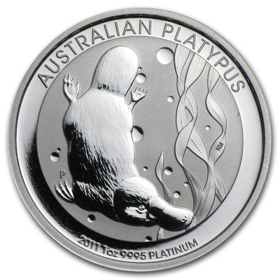 2011 (New) Australian Platypus Platinum 1 oz Coin