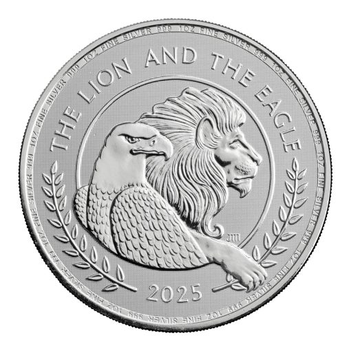 2025年 (新品) イギリス「ライオンとワシ」純銀 1オンス 銀貨