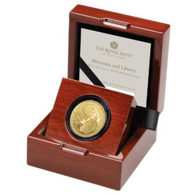 2025 (New) Great Britain Britannia and Liberty Gold 1/10 oz Proof Coin