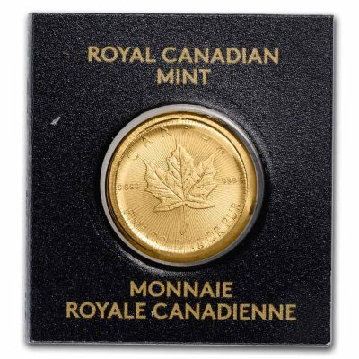 2023年 (新品) カナダ「メイプルリーフ」純金 1グラム 金貨