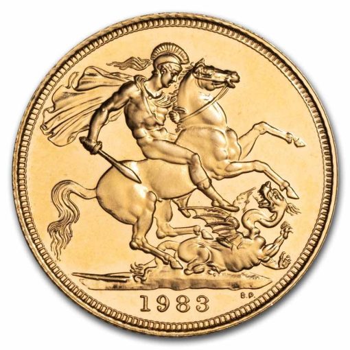1983 (New) Great Britain Sovereign 91.67％ Gold Proof Coin