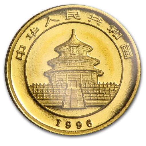 1996 (New) Chinese Panda Gold 1/10 oz Coin - Image 2