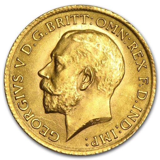 Random Year Great Britain Half Sovereign 91.67％ Gold Average Circulated Coin - Image 2
