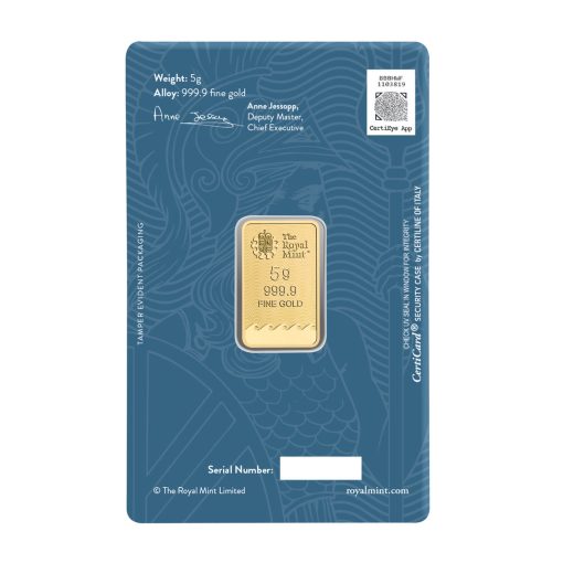 (New) The Royal Mint Britannia Gold 5 Gram Bar (CertiCard®) - Image 2