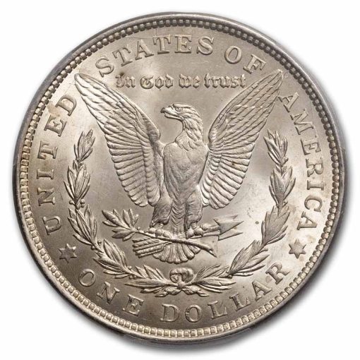 1921年 アメリカ モルガンドル 90% 銀 流通 銀貨 PCGS MS64 - 画像 (3)