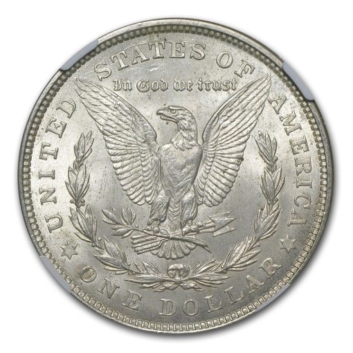 1921 USA Morgan Dollar 90% Silver Circulated Coin NGC MS64 - Image 3