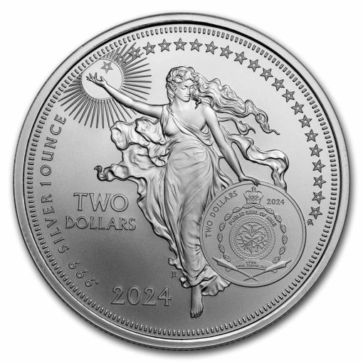 2024 (New) Niue Icons Shakespeare Silver 1 oz Coin NGC MS70 - Image 3