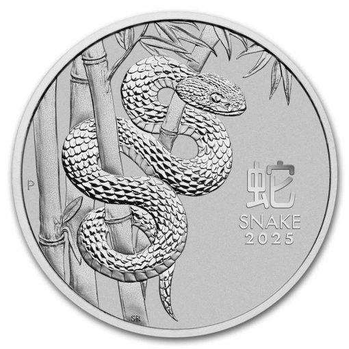 2025年 (新品) オーストラリア「 干支 十二支・巳年 蛇年」純プラチナ 1オンス プラチナ貨 PCGS MS70 (発行初日、レッドレーベル) - 画像 (3)
