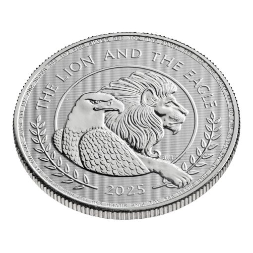 2025年 (新品) イギリス「ライオンとワシ」純銀 1オンス 銀貨 - 画像 (3)