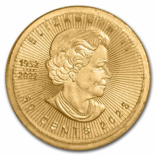 2023年 (新品) カナダ「メイプルリーフ」純金 1グラム 金貨 - 画像 (4)