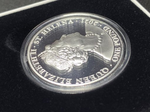 2021 (New) St Helena The Queen's Virtues Truth Silver 1 oz Gilded Proof Coin #8742 - Image 4