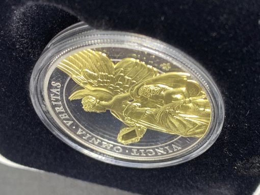 2021 (New) St Helena The Queen's Virtues Truth Silver 1 oz Gilded Proof Coin #8742 - Image 5